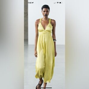 Zara dress  cross strap midi dress ZW COLLECTION